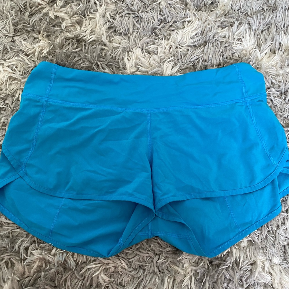 COPY - Blue Lululemon Speed Up Shorts 4”